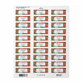 Perziken met lichtblauwe bruid & bruidegom sticker (Full Sheet)