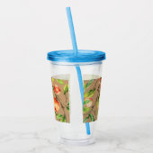 Perziken op de boom acryl drinkbeker (Links)