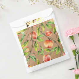 Perziken op de boom bedankzakje