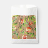Perziken op de boom bedankzakje (Voorkant)