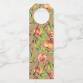 Perziken op de boom flessenhanger (Achterkant)