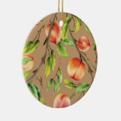 Perziken op de boom keramisch ornament (Rechts)