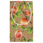 Perziken op de boom klein cadeauzakje (Achterkant)