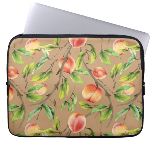 Perziken op de boom laptop sleeve (Voorkant)