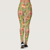 Perziken op de boom leggings (Achterkant)