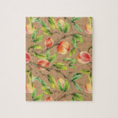 Perziken op de boom legpuzzel (Verticaal)