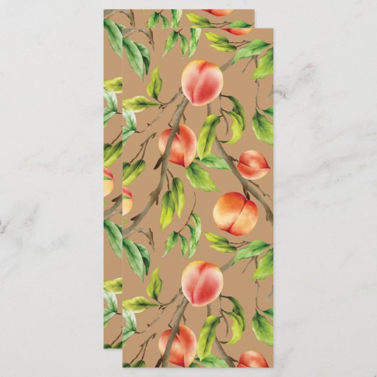 Perziken op de boom menu (Voorkant / Achterkant)