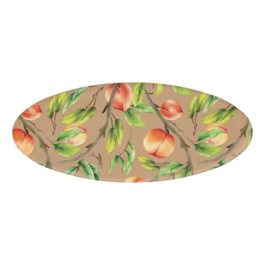 Perziken op de boom naambadge (Voorkant)