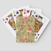 Perziken op de boom pokerkaarten (Achterkant)