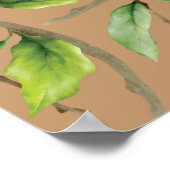 Perziken op de boom poster (Hoek)