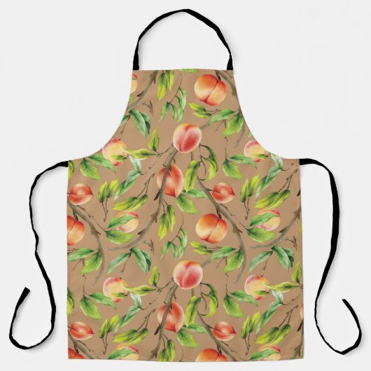 Perziken op de boom schort (Voorkant)