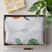 Perziken op een filiaal tissuepapier (Geschenk)