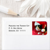 Perziken op kerstAdresetiketten met kerstmis van T Etiket (Insitu)