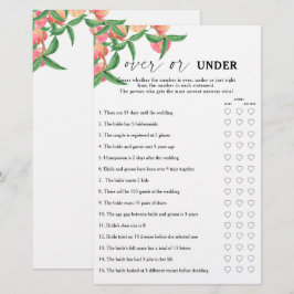 Perziken - Over of onder bruidsdouche spel
