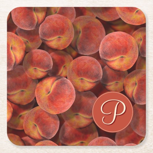 perziken papier Onderzetter (Voorkant)