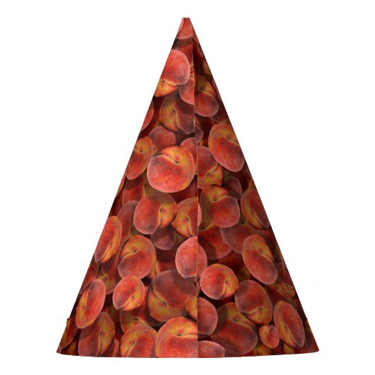 Perziken Papieren Petten Feesthoedjes (Achterkant)