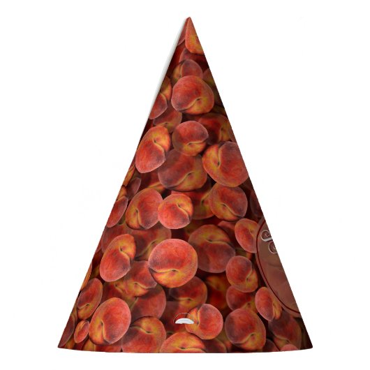 Perziken Papieren Petten Feesthoedjes (Links)