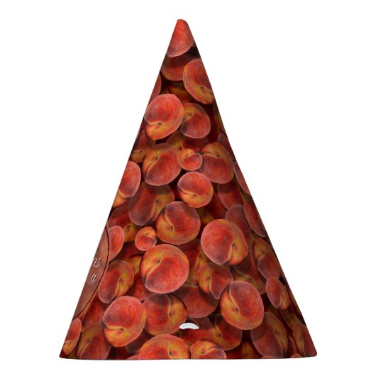 Perziken Papieren Petten Feesthoedjes (Rechts)