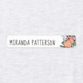 Perziken & perzik bloesems Naam toevoegen Labels (Design 1)