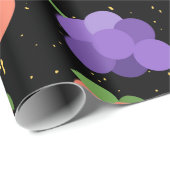 perziken, perzikpatroon cadeaupapier (Rol Hoek)