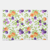 Perziken Pluimvee Paarse appelsap botanische kleur Theedoek (Horizontaal)