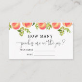 Perziken raden hoeveel perziken er in de pot zitte informatiekaartje (Voorkant)