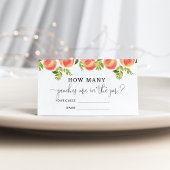 Perziken raden hoeveel perziken er in de pot zitte informatiekaartje