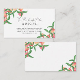 Perziken - Recept voor de aanstaande bruid Informatiekaartje