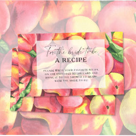 Perziken - Recept voor de bruid om te zijn Informatiekaartje