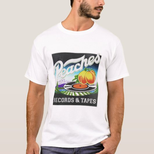 perziken-records en tapes-Logo T-shirt (Voorkant)