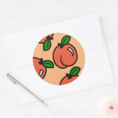 perziken ronde sticker (Envelop)