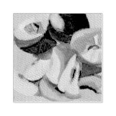 perziken rubberstempel (Afrduk)