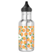 Perziken Schattigee Kinder waterfles met naam Waterfles (Rechts)