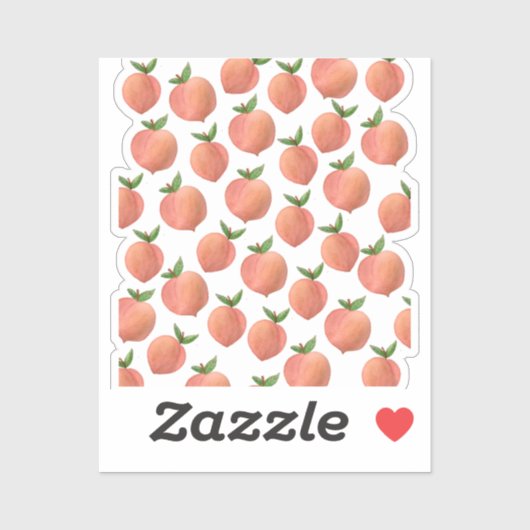 Perziken Sticker (Vel)