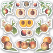 Perziken Sticker Sheet (Voorkant)