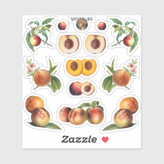 Perziken Sticker Sheet (Vel)