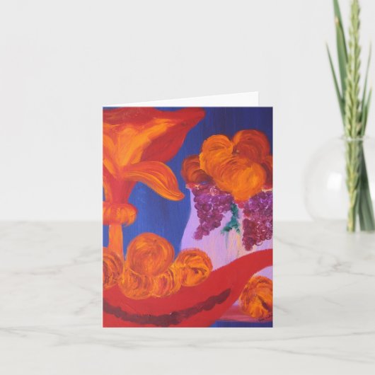 Perziken stilleven kaart (Voorkant)