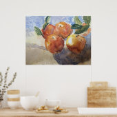 Perziken, stilleven poster (Keuken)