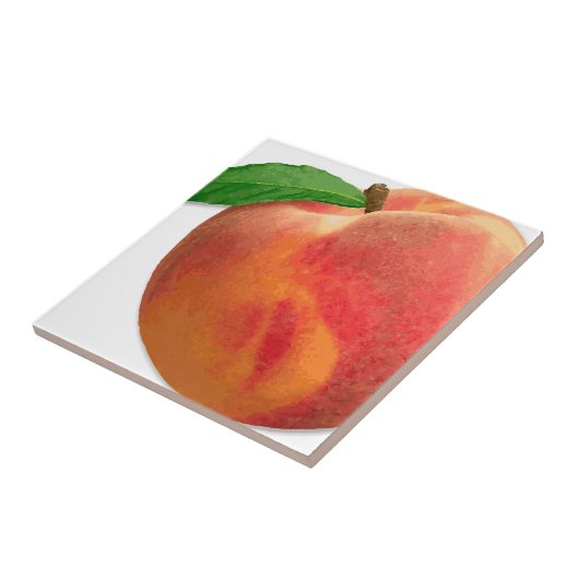 perziken tegeltje (Zijkant)