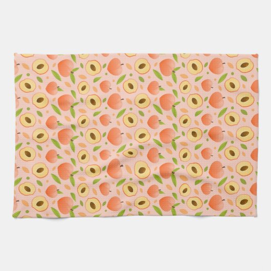 perziken theedoek (Horizontaal)