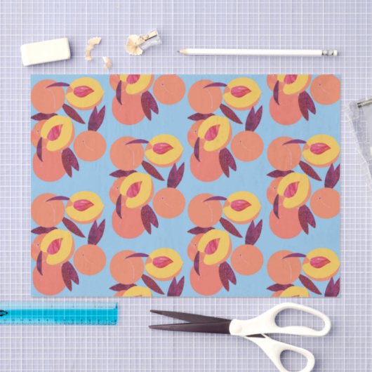 perziken tissuepapier (Craft)