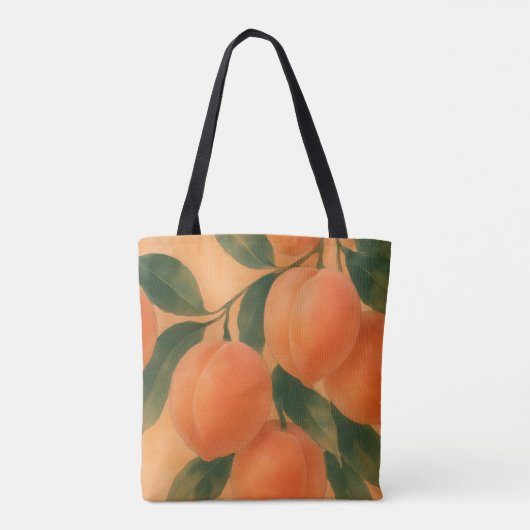 perziken tote bag (Achterkant)