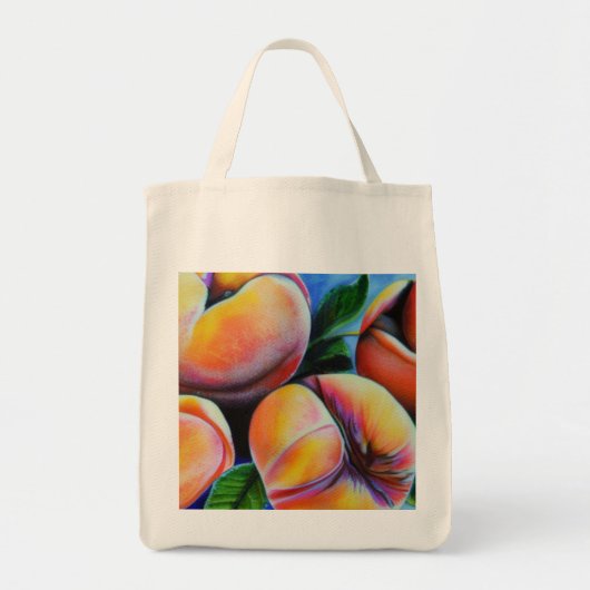 perziken tote bag (Voorkant)