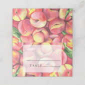 Perziken - trouwplaatskaarten plaatskaartje (Buitenkant ongevouwen)