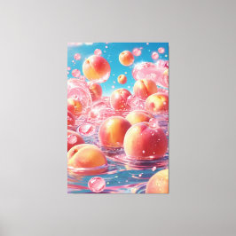 Perziken Uitgerekt Canvas Print