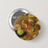 Perziken van Claude Monet Ronde Button 5,7 Cm (Voorkant /achterkant)