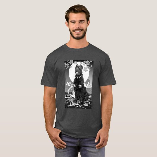 Perziken Vlees is Life Shirt (Voorkant volledig)