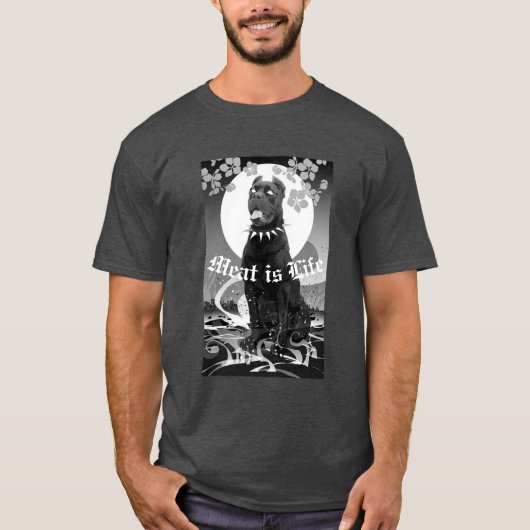 Perziken Vlees is Life Shirt (Voorkant)