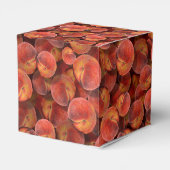 perziken-voorkeurskist bedankdoosjes (Achterkant)