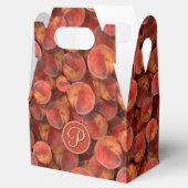 perziken-voorkeurskist bedankdoosjes (Geopend)